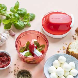 Tupperware SuperSonic Chopper Small + vintage spatel