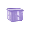 Purple Tupperware Cubix Disney 1 Liter food storage container with Mickey Mouse patterns