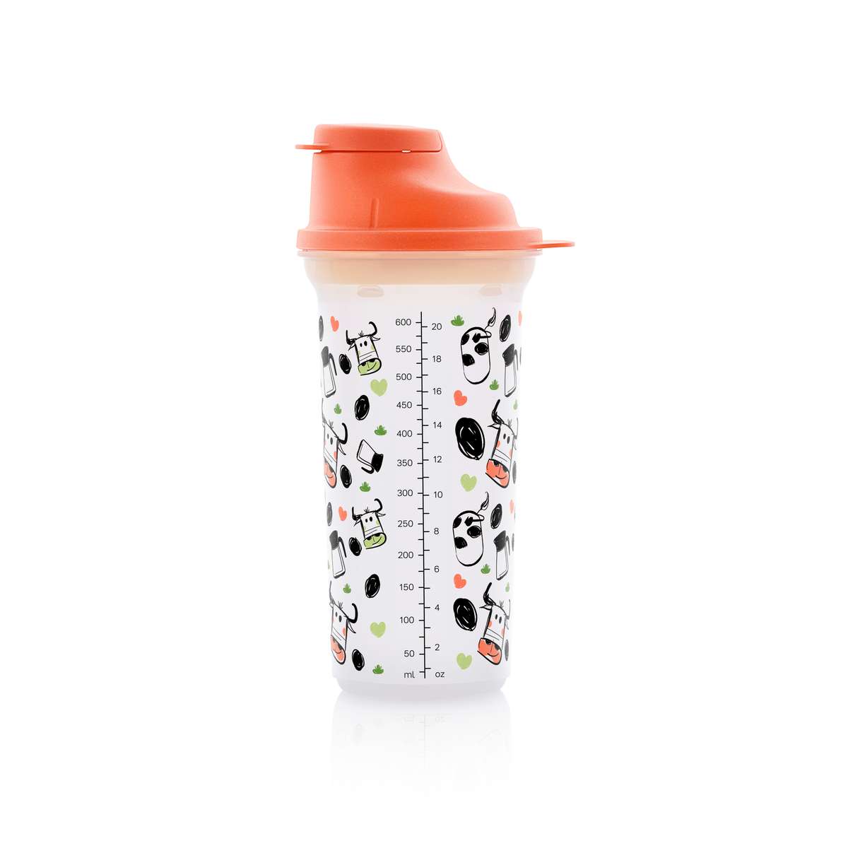 Tupperware Shaker 600 ml met koeienprint