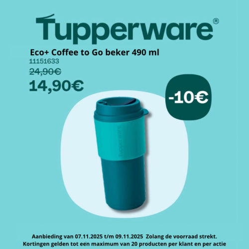 Tupperware Eco+ Koffie Beker 490 ml