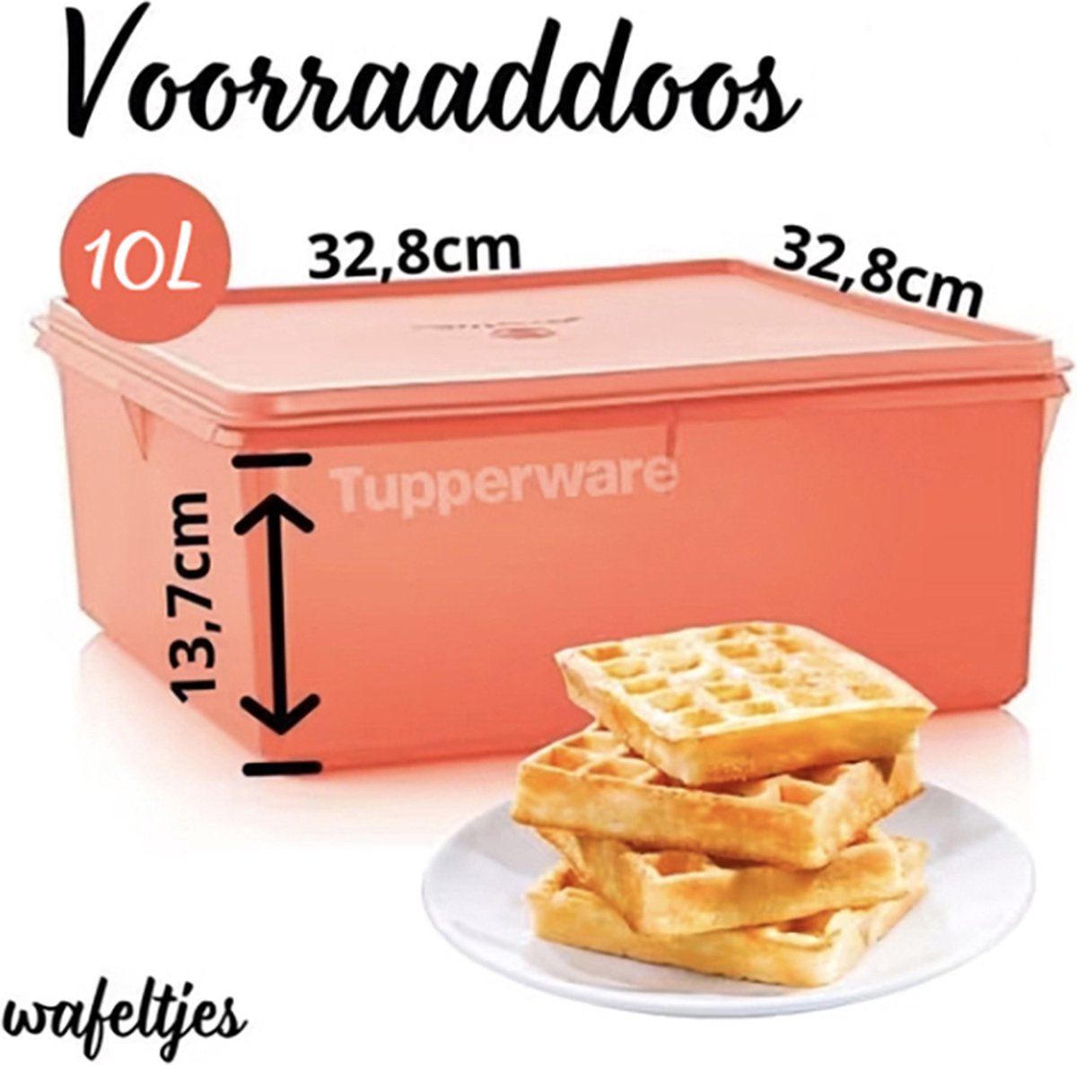 Tupperware Wafeldoos 10 Liter