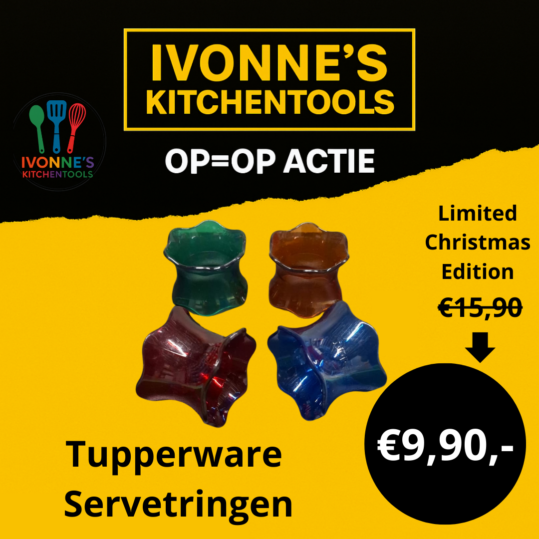 Tupperware Servetringen Set – Limited Edition