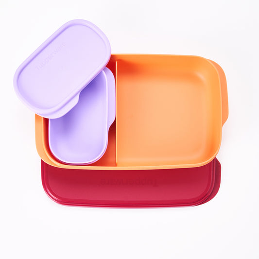 Tupperware Bento Lunch Box 590 ml met Lekvrij Binnenbakje
