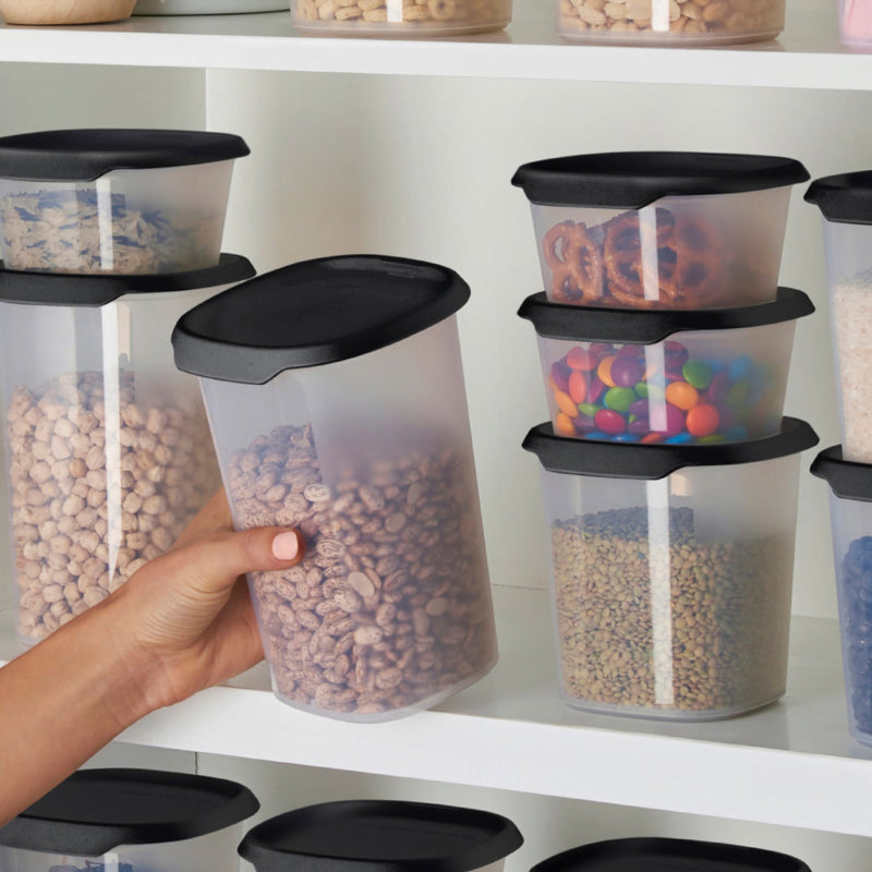 Tupperware One Touch Fresh Ovaal 1,8 l – Donker Grafiet