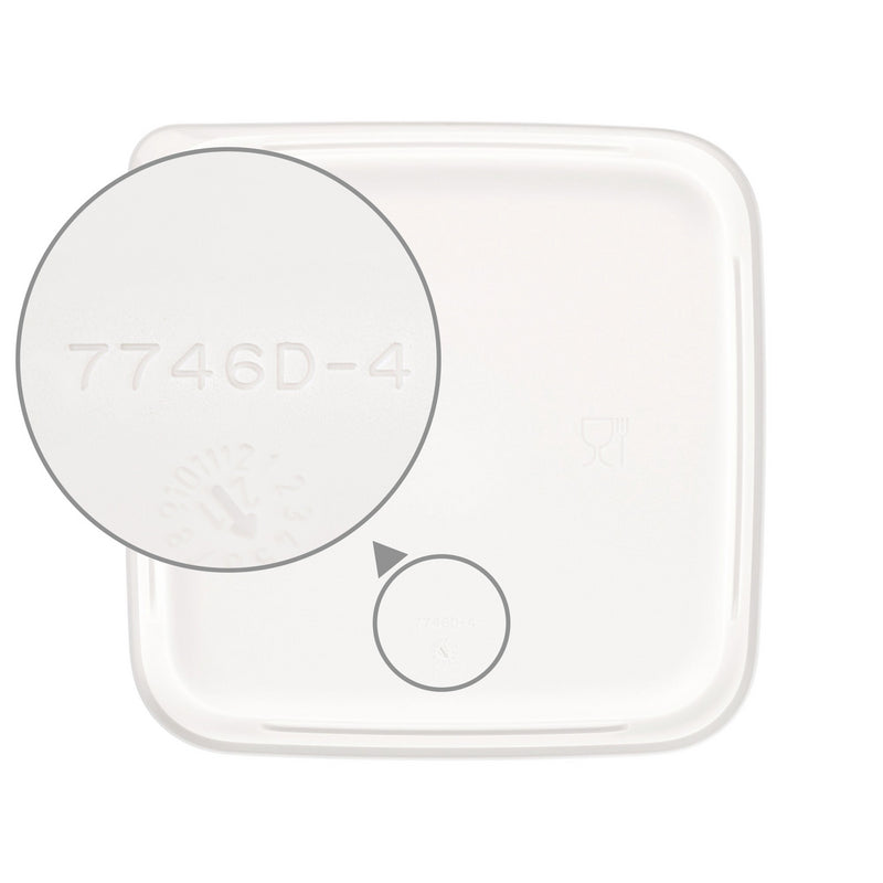Tupperware Cubix Vierkant Deksel