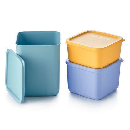 Cubix Rectangular Set Tupperware Tupperware Cubix Set (3) - 3-delige Set Vershoudbakjes – Ivonne's ...