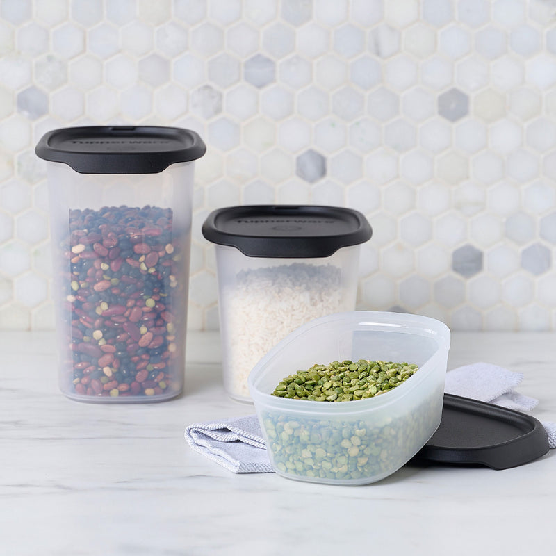 Tupperware One Touch Fresh Ovaal 540 ml – Donker Grafiet