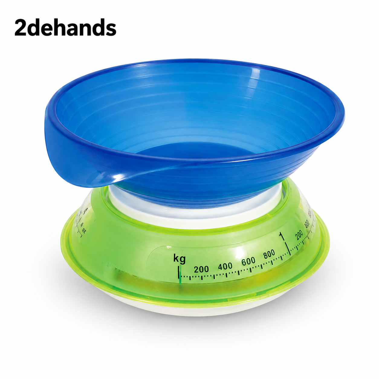 Tupperware BB Weegschaal Vintage 2dehands Blauw / Groen
