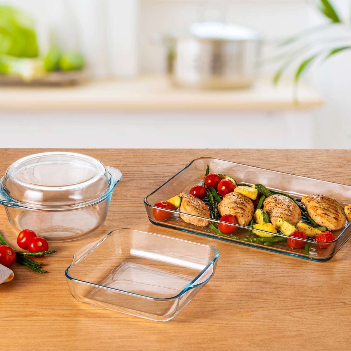 Tupperware Premiaglass Ovenschaal - Vierkant 1,9 l - Ivonne's Kitchentools