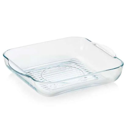 Tupperware PremiaGlas Grill Ovenschaal - vierkant 3,2L - Ivonne's Kitchentools