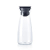 Tupperware Hydrolife 360 clear glass water carafe with black lid