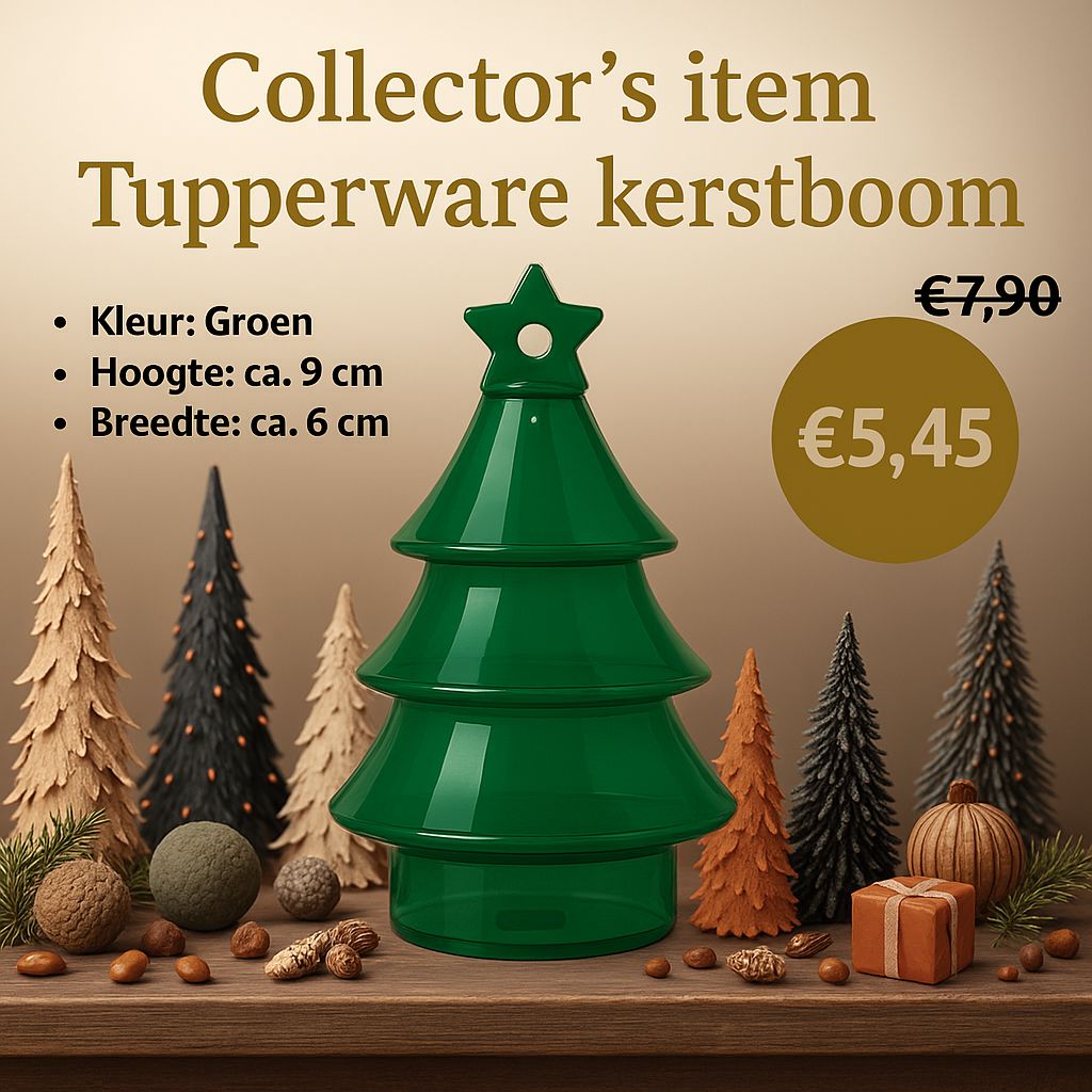 Tupperware Kerstboom Candy Decoratie Groen