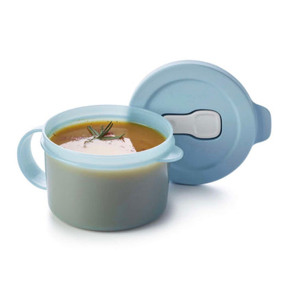 Tupperware CrystalWave Soepkom – lichtblauw 460 ml