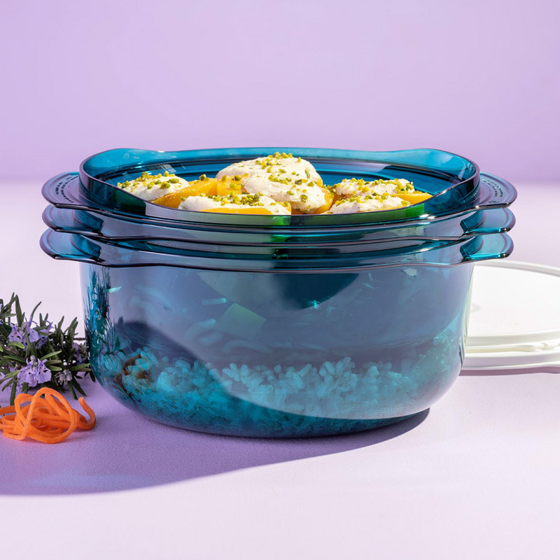 Micro Cook Tupperware Tupperware Micro Plus 3: Microwave Set for Efficient Stack Cooking ...