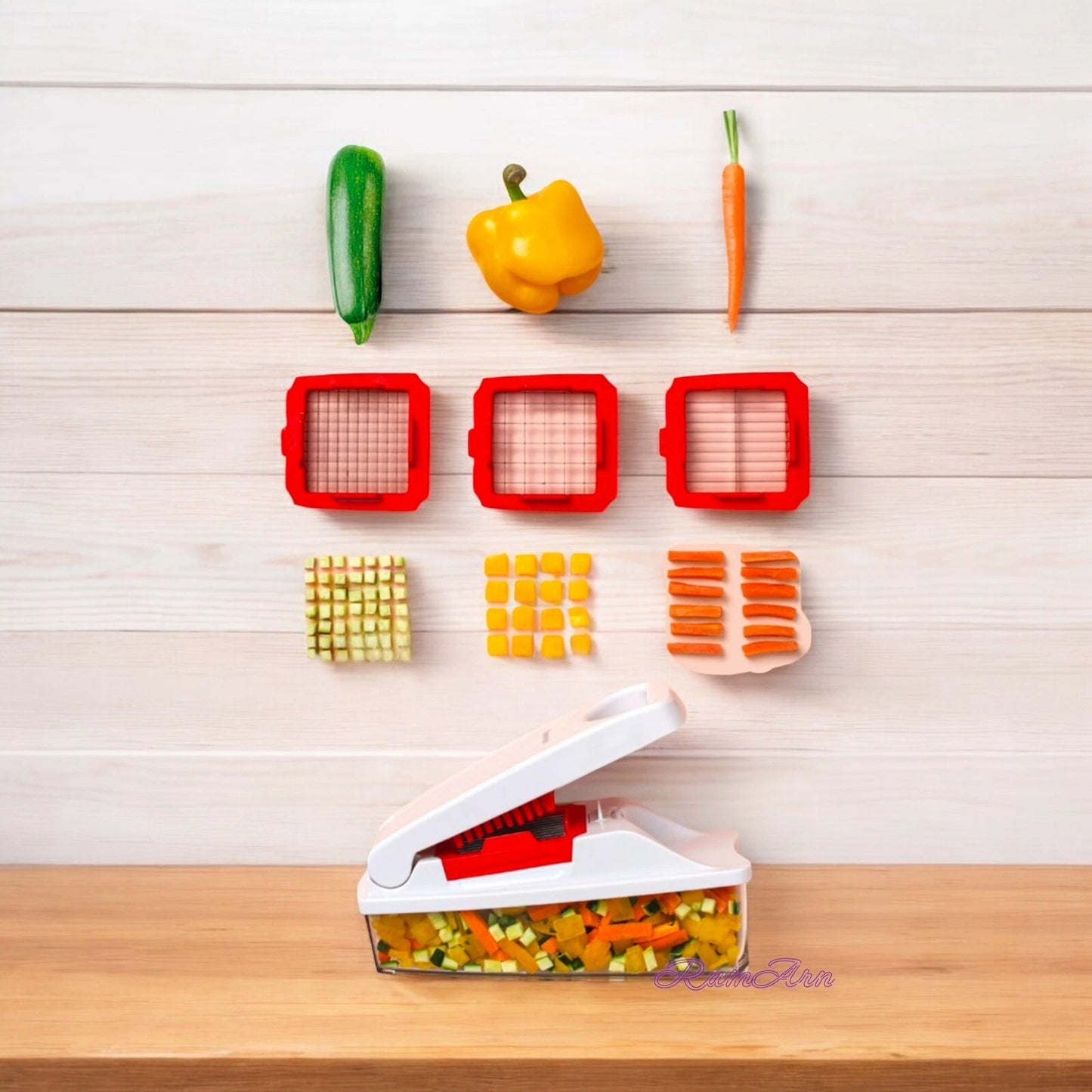 Tupperware Super Dicer® Snijrooster 6,8 mm – inzet voor kleine blokjes