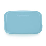 Light blue Tupperware ECO+ Duo Lunchbox lid viewed from above