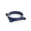 Dark blue Tupperware Micro Pro Grill Ring for microwave cooking on a white background