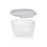 Tupperware One Touch Fresh 370ml square food storage container with lid open