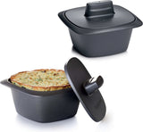 Tupperware UltraPro Cocotte with lid and a baked dish inside
