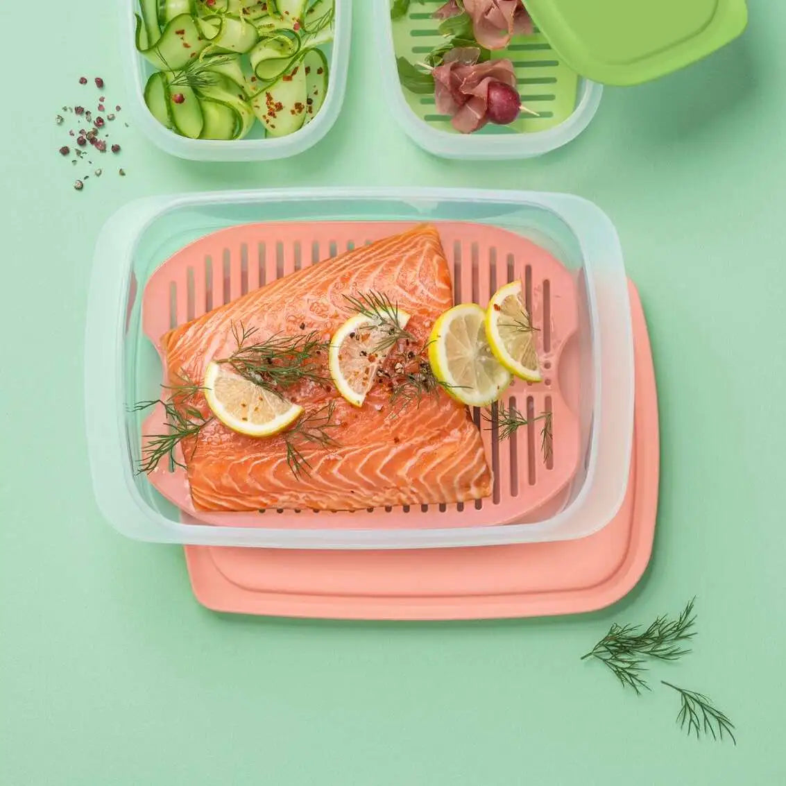 Tupperware Vleeswarenschaal met Rooster 1,5 l - Ivonne's Kitchentools