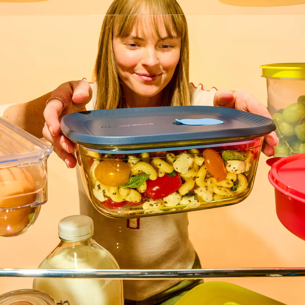 Tupperware Voilà  glazen schaal - rechthoekig 1 L